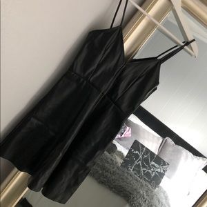 ZARA BLACK LEATHER DRESS